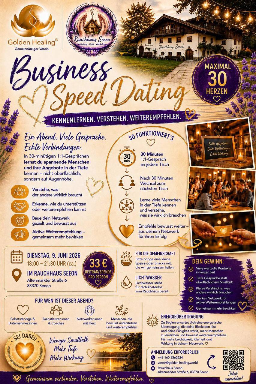 Business Speed Dating Flyer