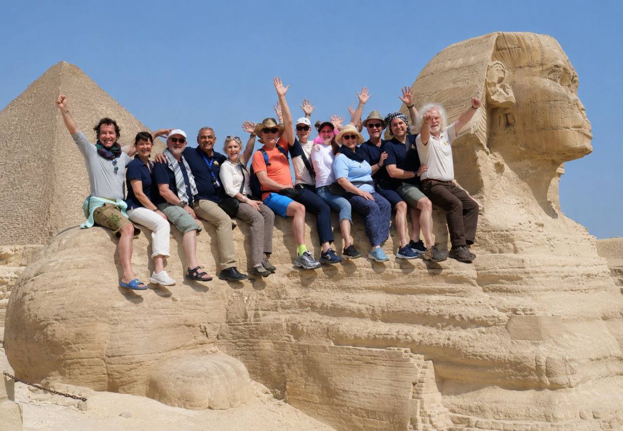 Heilreise Ägypten - Gruppe an der Sphinx